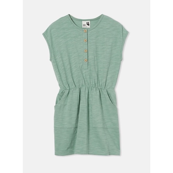 👧🏻NWT Cotton On Sigrid Dress size 6 ‘Smashed Avocado’ Green - Picture 3 of 4